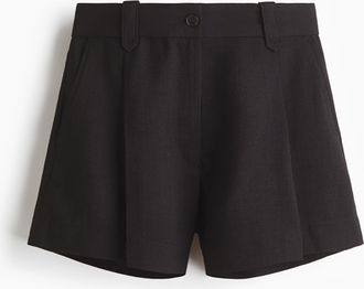 H&M Shorts mit Falten - Schwarz