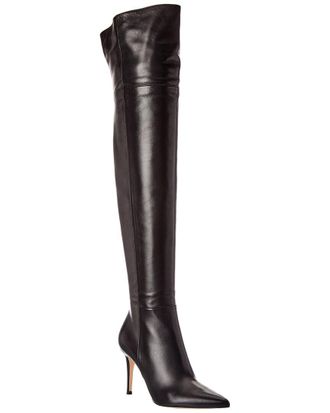 Gianvito Rossi Bea Cuissard 85 Leather Thigh-High Boot