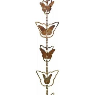OEM Cadena De Lluvia De 47, Cadena De Lluvia Para Canaletas - Regalo De Arte De Jard&iacute;n De Metal Para Mam&aacute;, Cadena De Lluvia Para Canaletas - Crezuo