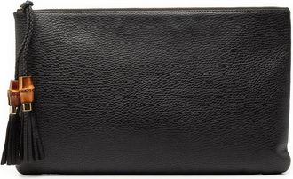 Gucci Pre-owned Gucci Calfskin Bamboo Tassel Clutch 8JIMJNMJ7P9TQP5G