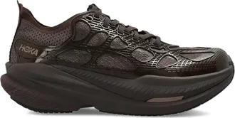 Hoka One One Fitness, Dames, Bruin, 34 1/2 EU, Leer, Mach X Caged Sneakers
