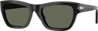 Persol Stijlvolle zonnebril met kleurrijke lenzen - Heren - Zonnebrillen - Zwart - 53 MM - Accessoires