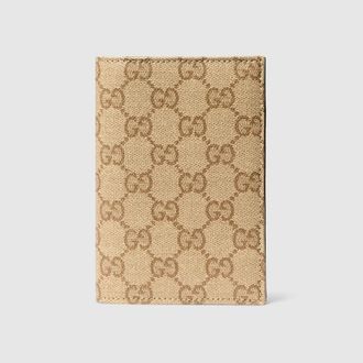 Gucci Essence Classic Passport Case, Beige, Leather