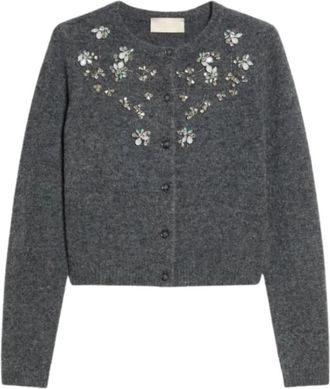 iBlues Ibldry Vest - Dames - Vesten - Grijs - S - Wol - Truien & Vesten