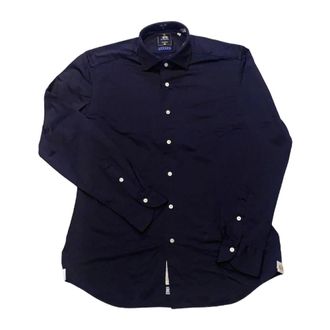 La Martina Casual Shirts, male, Blue, 3XL, Regular Fit Long-Sleeve Shirt
