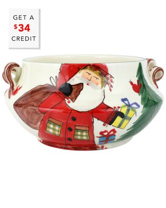 Vietri Vietri Old St. Nick Cachepot With Gifts With $39 Credit
