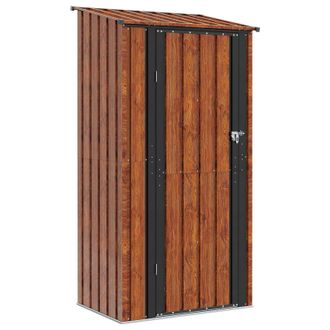 vidaXL Cobertizos De Jard&iacute;n Marr&oacute;n 103 X 74 X 200 Cm Metal Vidaxl