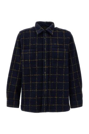 Portuguese Flannel Multicolor Checked Flannel Point-Collar Overshirt