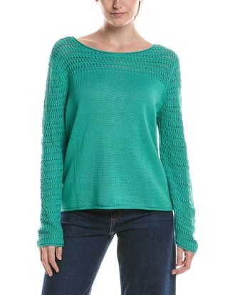 Nic+Zoe Nic & Zoe Placed Pointelle Sweater