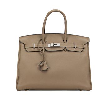 Herm&egrave;s Gris Tourterelle Birkin Retourne 35