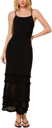 Solid & Striped The Gabrielle Sleeveless Knit Maxi Dress in Noir at Nordstrom, Size X-Large