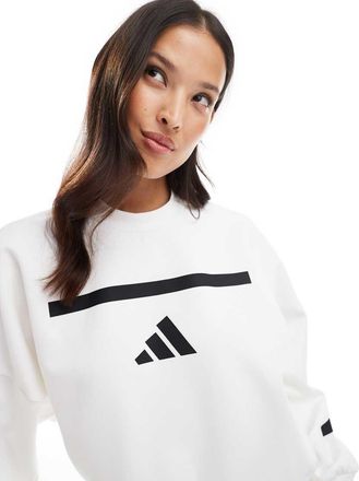 adidas adidas Originals - Z.N.E. - Felpa bianca-Bianco