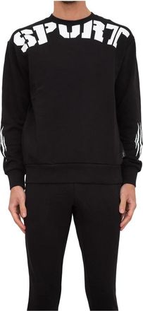 Plein Sport Stijlvol Sweatshirt voor Actieve Levensstijl - Heren - Sportshirts - Zwart - M - Katoen - Fitness