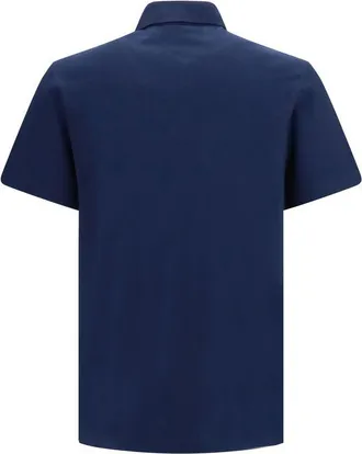 Valentino Mens Blue Cotton Polo Shirt