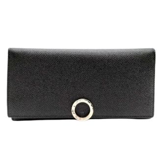 Bulgari Pre-owned Leren Portemonnee - Dames - Vintage Accessoires - Zwart - ONE Size - Leer - Vintage