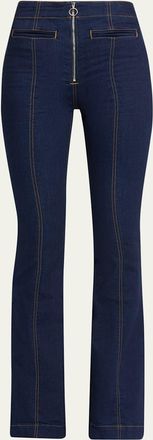 Veronica Beard Beverly High-Rise Skinny Flare Jeans