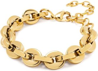 Nialaya Paperclip Chain Bracelet in Gold at Nordstrom, Size X-Small