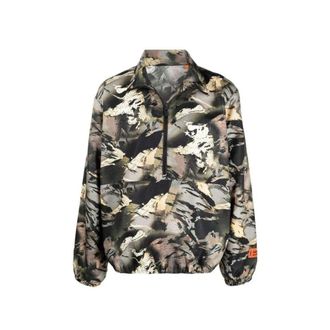 Heron Preston Bicolor Polyamide Shell Mens Jacket
