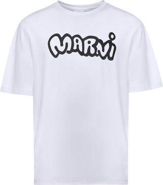 Marni Cotton T-Shirt With Logo