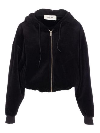 Golden Goose Black Olenska Hoodie Zip Closure