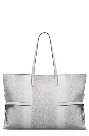 Radley London Large Fleet Street Lizard Embossed Leather Tote in Bright White at Nordstrom Rack