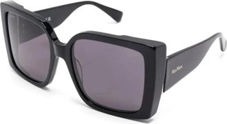 Max Mara Hinge Zonnebril - Dames - Zonnebrillen - Zwart - 56 MM - Accessoires