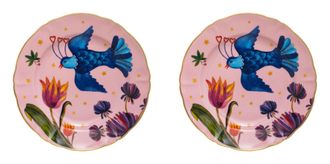 BITOSSI HOME Set of 2 Fruit Plates Cm.20.5 Perfume