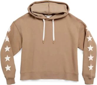 Shiraleah Womens Stars Relaxed Hoodie In Tan