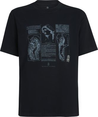 Brunello Cucinelli Jersey T-shirt in Black at Nordstrom, Size Xxx-Large Eu