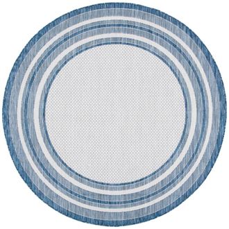 Safavieh Alfombra marfil / azul marino 160 x 160 cm
