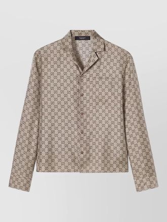 Gucci long sleeve straight cut mens shirt