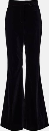 Valentino Cotton velvet flared pants