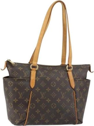 Louis Vuitton Pre-owned Tote Bags, female, Brown, Size: ONE SIZE Pre-owned Canvas Tote Bag