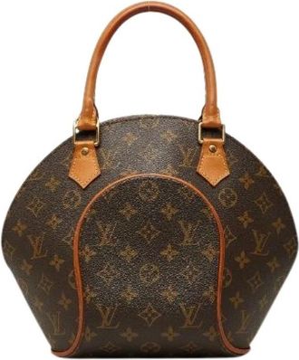 Louis Vuitton Pre-owned Ellipse PM Monogram Handtas - Dames - Vintage Handtas - Bruin - ONE Size - Leer - Vintage