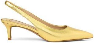 Ralph Lauren LOLAH II METALLIC LEATHER SLINGBACK PUMP
