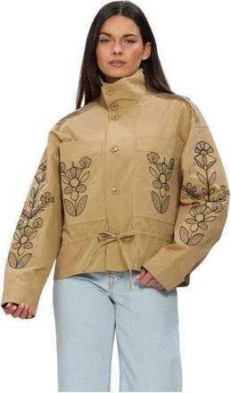 Antik Batik Maria Jacket - Dames - Zomerjassen - Beige - S - Jassen