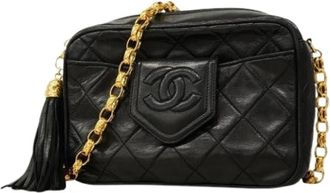 Chanel Pre-owned Cross Body Bags, female, Black, Size: ONE SIZE Pre-owned Cross Body Bag