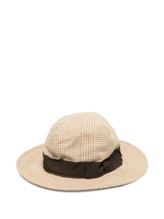 Giorgio Armani 1990s ribbon hat - Neutrals