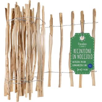 Creative Home Recinzione Nocciolo 70x5 m - Spazio Listelli 7-9 cm
