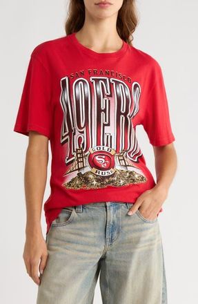 Junk Food 49ers Gold Rush Cotton Graphic T-Shirt in Licorice at Nordstrom, Size X-Large
