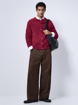 Le 31 Mens Belted pleated pant Imported from Seoul Loose fit