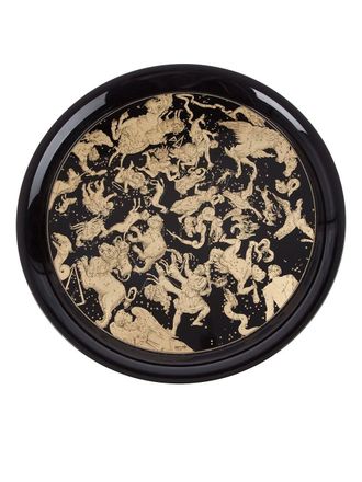 Fornasetti emisfero Tray - unisex - Metal (Other) - One Size - Black