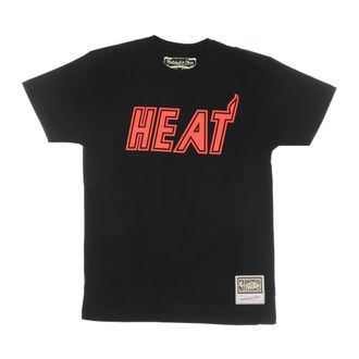 Mitchell & Ness Hombre, Camisetas, Negro, Talla: M
