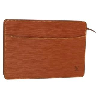 Louis Vuitton Pre-owned Clutches, female, Brown, Size: ONE SIZE Pre-owned Leather Clutch