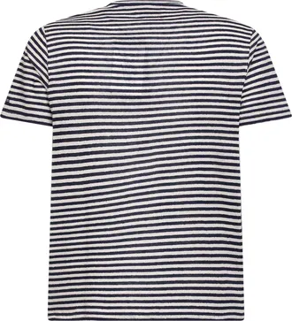 MC2 Saint Barth Mens T-Shirt Dover Blue-Cream Cotton T-Shirts And Polos