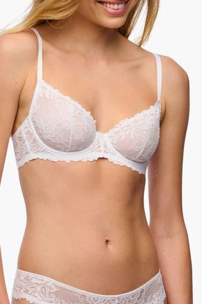 Cosabella Carmela Demi Cup Bra in White at Nordstrom, Size 34E
