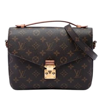 Louis Vuitton Pre-owned Pochette Metis - Dames - Pre-owned - Bruin - Maat: ONE Size Leer