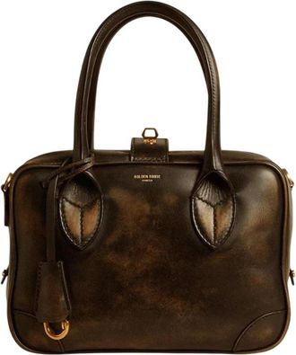 Golden Goose Zwarte sleutelslot leren schoudertas - Dames - Handtassen - Veelkleurig - ONE Size - Leer - Tassen