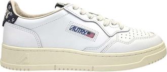 Autry Medalist Low Uomo Hj04 Pelle/Camoscio Stampato/Logo Bianco/Lavagna