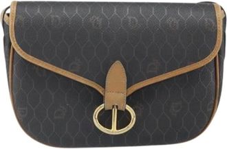 Dior Pre-owned Cross Body Bags, female, Black, Size: ONE SIZE Pre-owned Vintage honeycomb shoulder bag